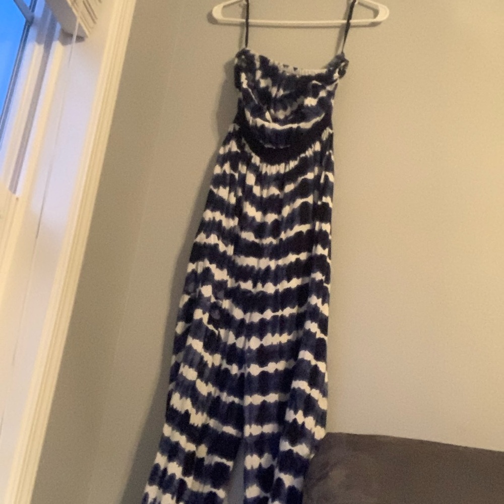 Stripped Jump Suit